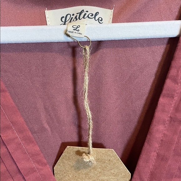 Listicle Terracotta Dress with Stylish Sleeves - Picture 2 of 5